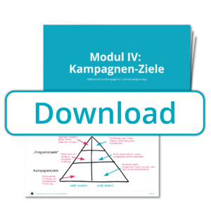 Call to Action Download Präsentation Kampagnenarbeit Modul 4